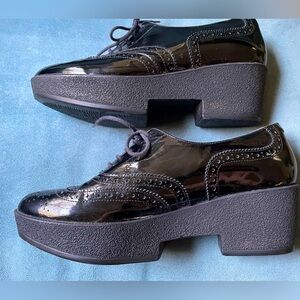 ROBERT CLERGERIE Platform Oxfords Size 9.5 Like New!